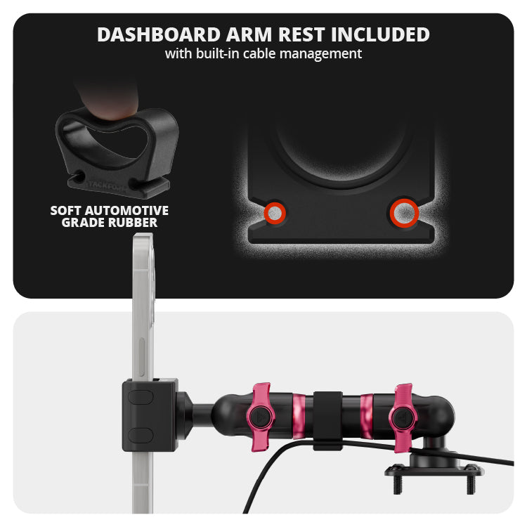 2024 Jeep JL, Gladiator and 4XE Direct Fit Dashboard Phone Mount - Pink