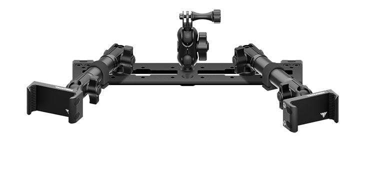 TRAXX™ - Fast Track  Bracket With Dual Phone Mounts and GoPro Mount | 2021-2025 Ford Bronco & Bronco Raptor (Non-Sport)