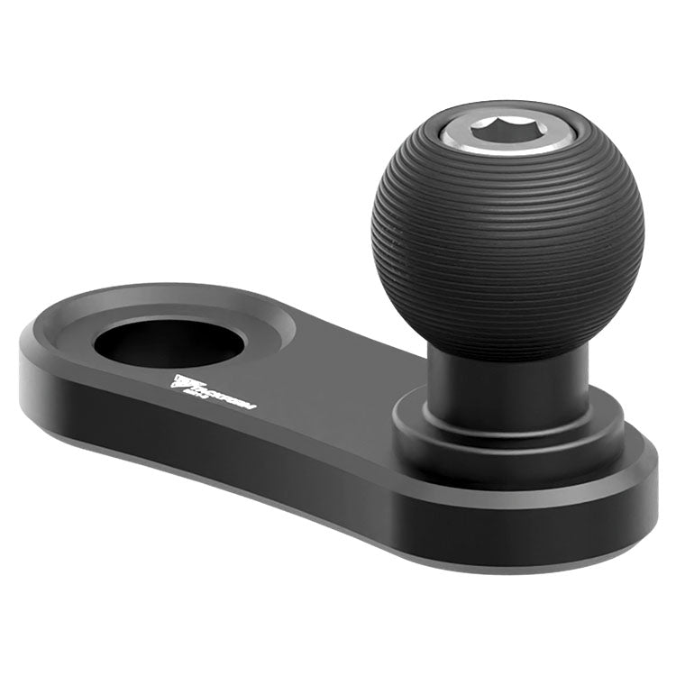 Mirror Mount | Through Hole for M10 or 3/8" Bolt | 20 Series™ | 20mm Ball & Dovetail | Black