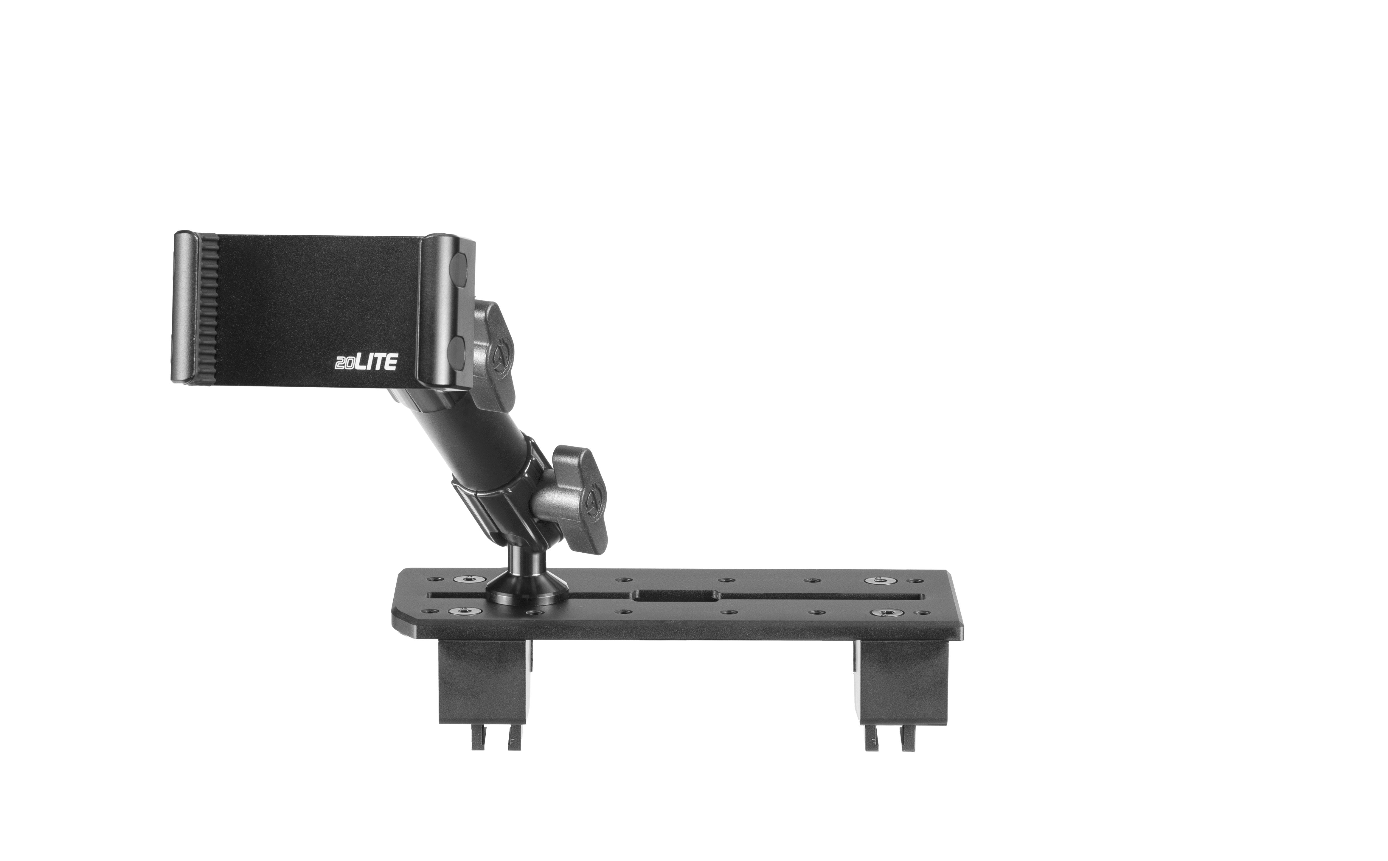 TR21-20L - Slim Track Dash Bracket with Phone Holder for RAM with 12" Screen (Not compatible with RAM Classic Model)