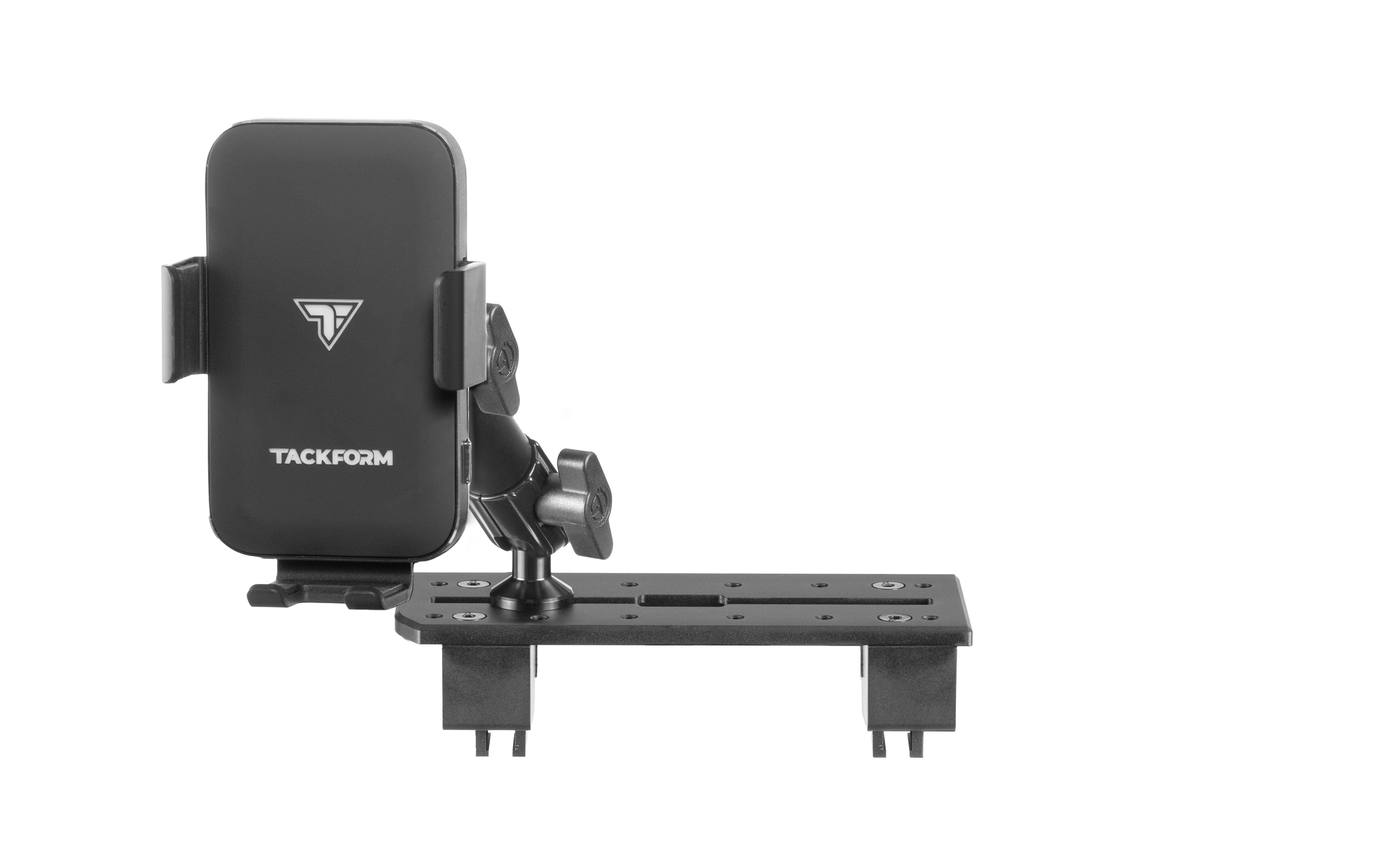 TR21-QI -  Slim Track Dash Bracket with Wireless Charging Phone Mount for RAM with 12" Screen (Not compatible with RAM Classic Model)
