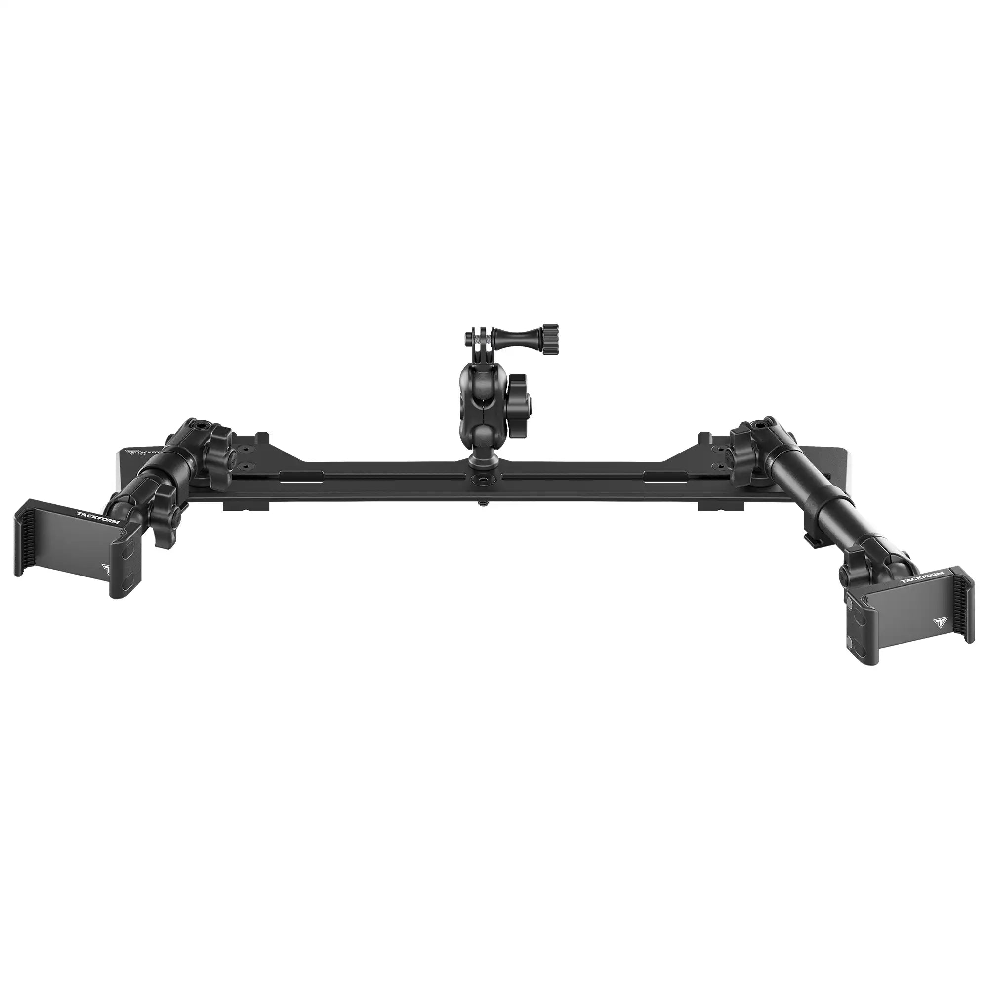 TRAXX™ - Slim Track Dash Bracket With Dual 20LITE Phone Mounts & GoPro Mount | 2021-2025 Ford Bronco & Bronco Raptor (Non-Sport)
