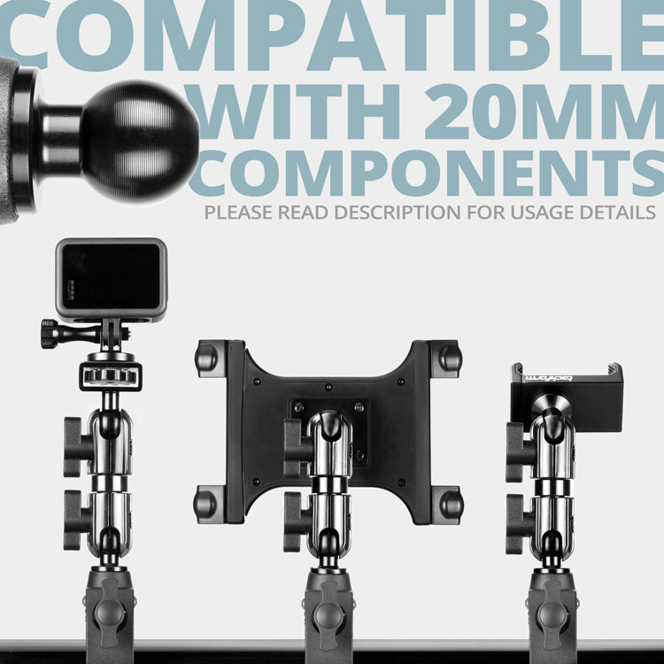 Bar Clamp | Adjustable 3/4" - 1-1/2" | 20mm Ball | 20 Series™