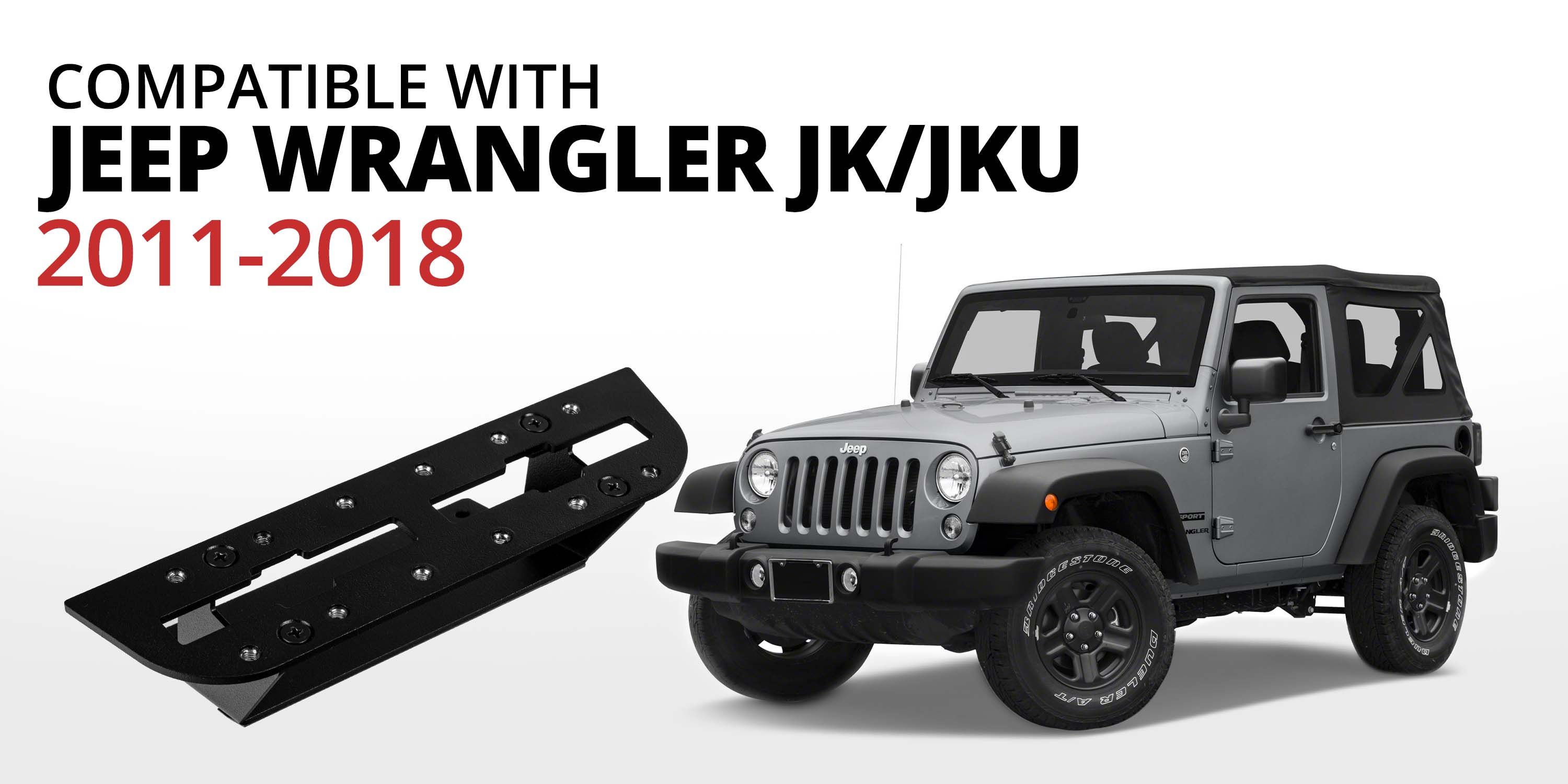 20112018 Jeep Wrangler JK/JKU Phone Mounts, Tablet Mounts, and More Tackform