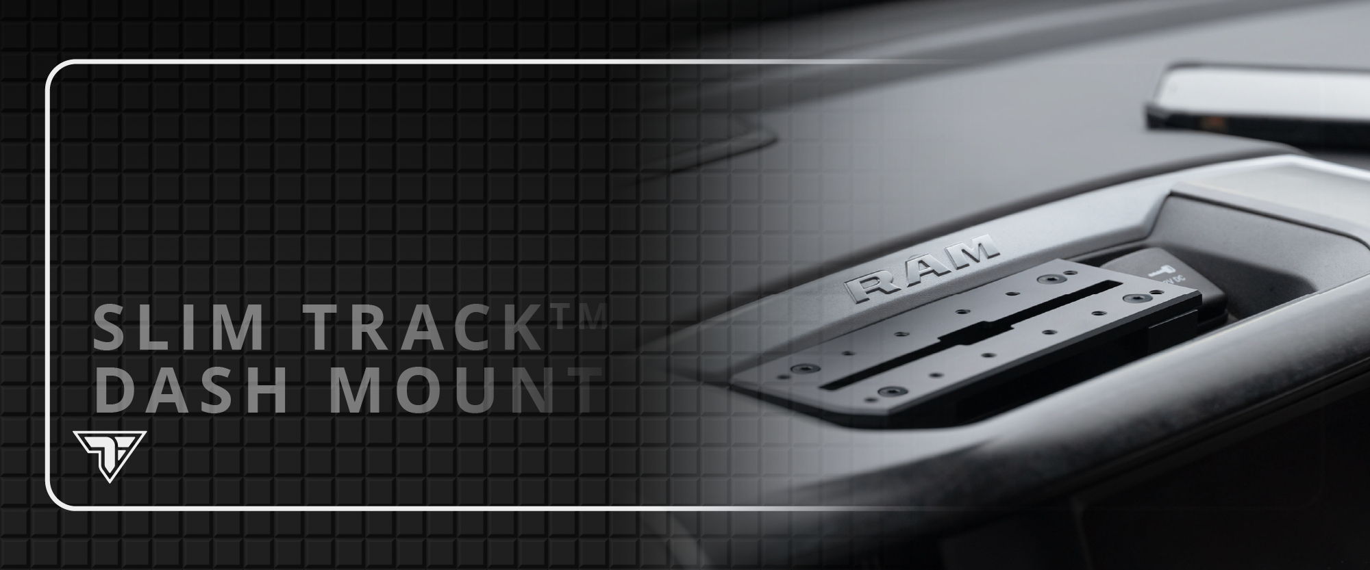 2019-2025 RAM Tablet Mount W/ Dash Bracket | TRAXX™ Slim Track – Tackform
