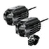 Dual Motorcycle Auxiliary LED Lights | 6000 Lumens, 60 Watt, 3000-6000 Kelvins | 7/8" to 1 1/4” Bars | Black