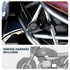 Dual Motorcycle Auxiliary LED Lights | 6000 Lumens, 60 Watt, 3000-6000 Kelvins | 7/8" to 1 1/4” Bars | Black