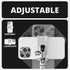 Chrome Motorcycle Phone Mount | BC3 Universal Clamp for 1-1/4" to 1-1/2" Handlebars | 3.5" DuraLock™ Arm