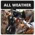 Black Motorcycle Phone Mount | BC3 Universal Clamp for 1-1/4" to 1-1/2" Handlebars | Short Reach