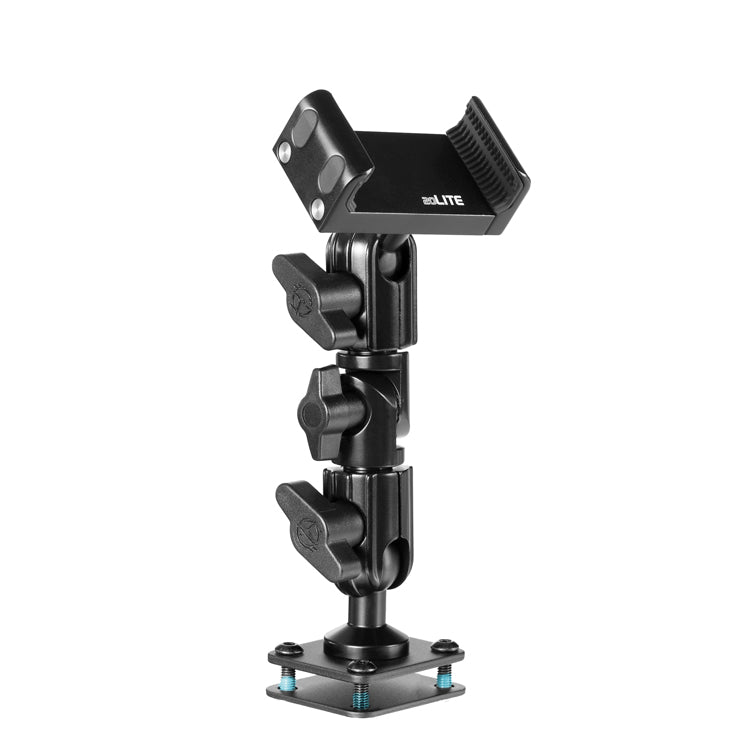 AM01-20L-BK | Drill Base Dashboard Phone Mount with Install Kit | 4.75" Modular Arm
