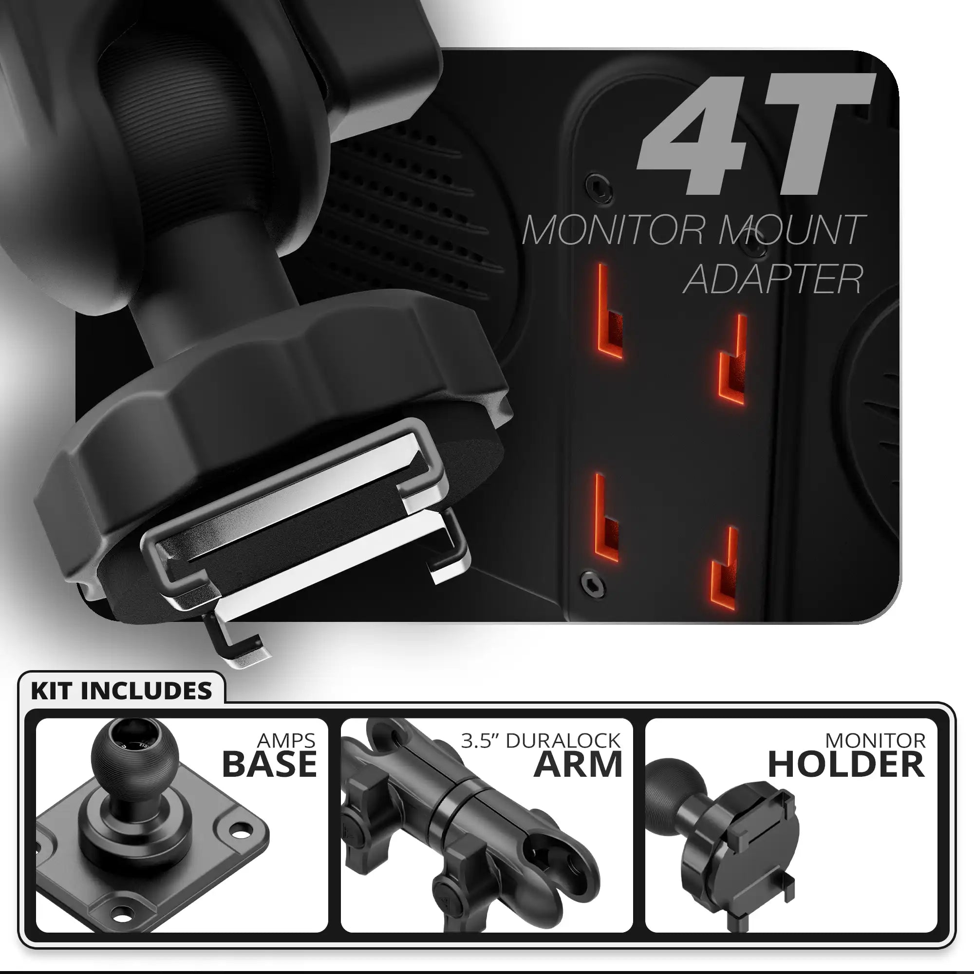TPMS - 4T | TRAXX™ - Fast AMPS Base | 3.5" DuraLock Arm