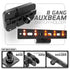 8 Gang Auxbeam Holder | TRAXX™ - Fast AMPS Base | 2" DuraLock Arm