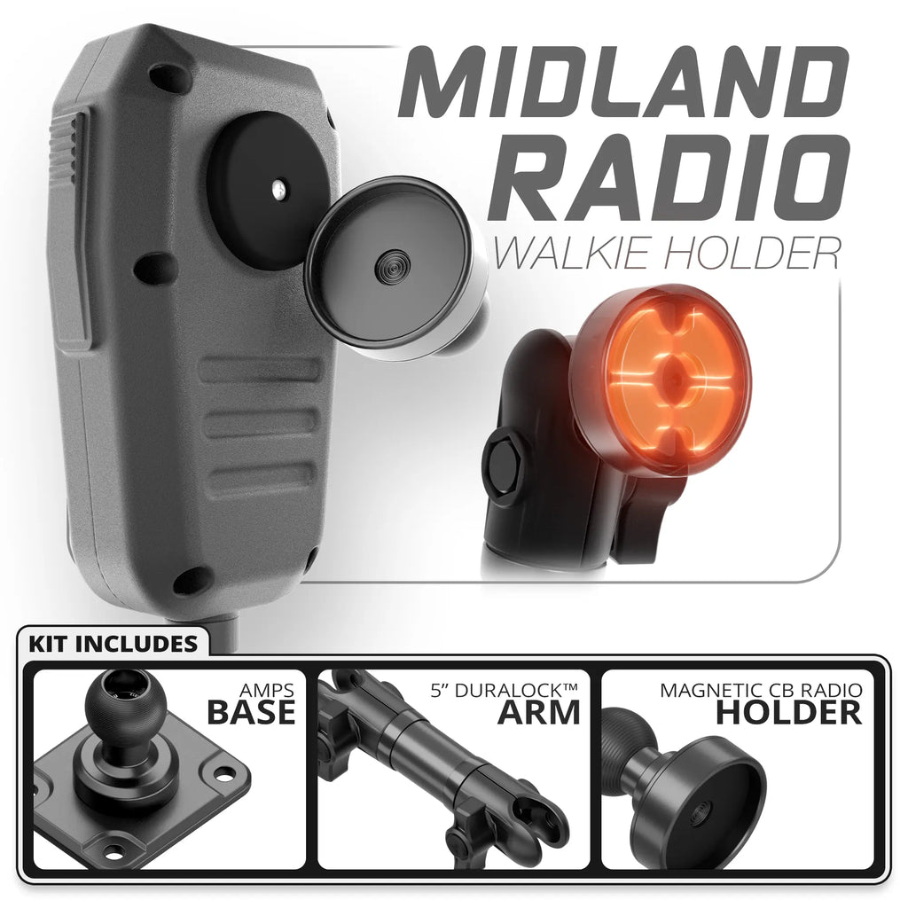 Midland | TRAXX™ - Fast AMPS Base | 5" DuraLock Arm