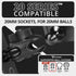 DuraLock™ 20 Series 2" Long Single Anti-Theft Knob Arm | Black