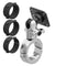 Chrome Motorcycle AMPS Mount | BC3 Universal Clamp for 1-1/4" to 1-1/2" Handlebars | Short Reach