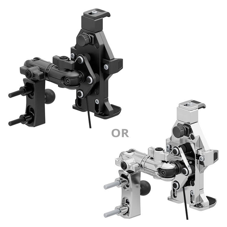 Adventure Series - Perch / Brake / Clutch Reservoir Mount - Dual Ball