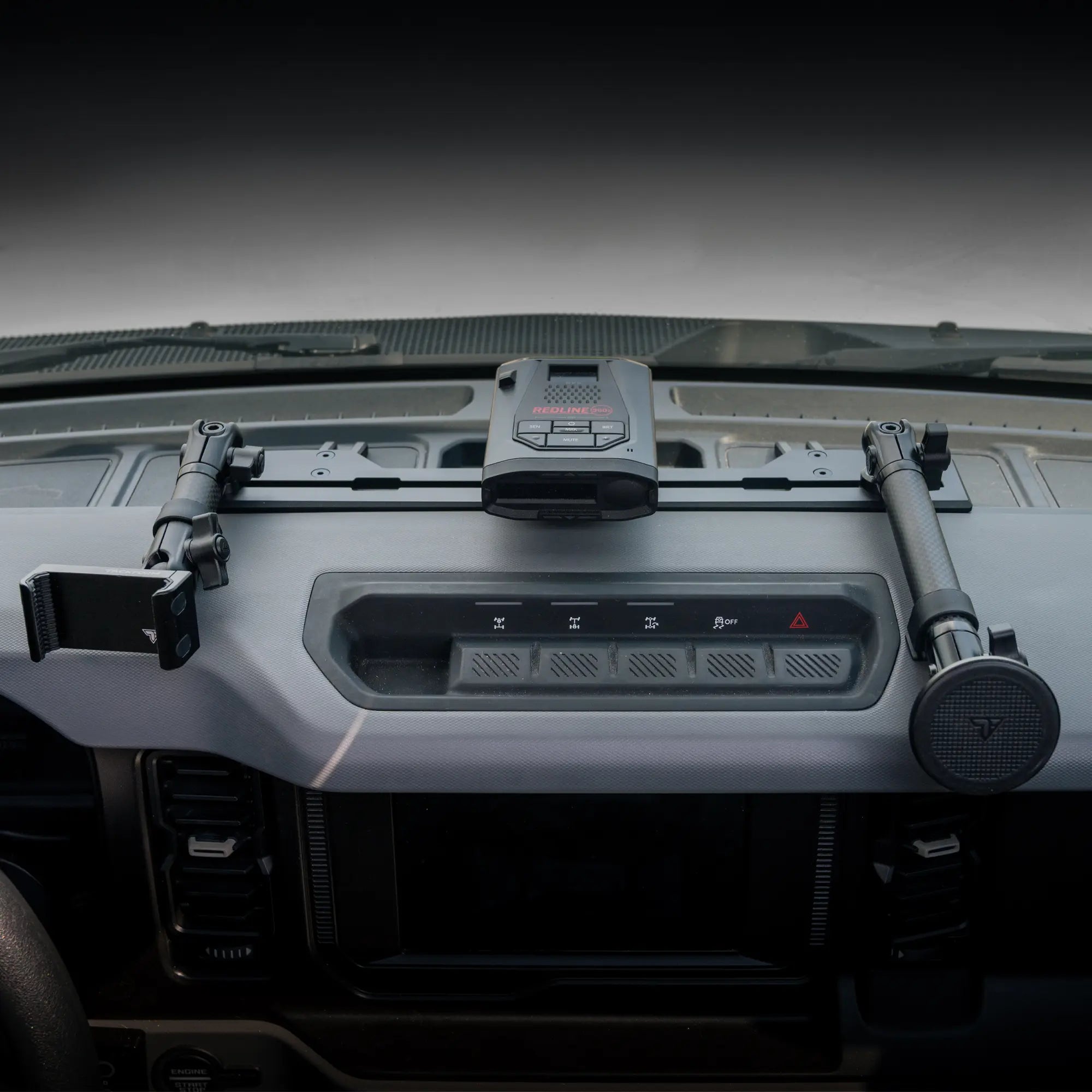 Bronco Phone Mount with Radar Detector Holder and MagSafe Phone Mount