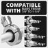Chrome Motorcycle Drink Holder | BC3 Universal Clamp for 7/8" to 1-1/4" Handlebars | Short Reach