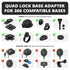 Quad Lock Base Adapter | 20mm Metal Ball with Quad Lock 360 Interface