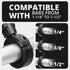 BC3 Universal Clamp for 1-1/4" to 1-1/2" Bars | Black | Combo 20mm Metal Ball and Dovetail | Bushings Included