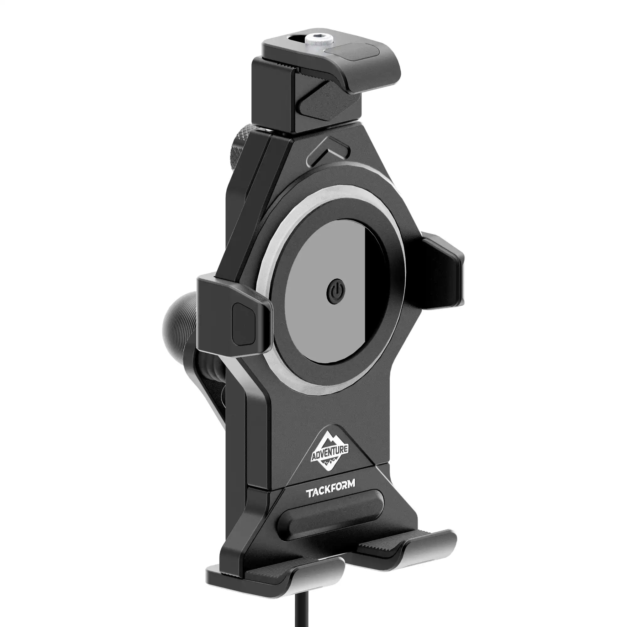 Qi Wireless Charging Adventure Phone Cradle with 20mm Metal Ball & Vibration Dampening