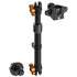2018-2026 Jeep Wrangler JL/4xe & Gladiator JT LINK™ Console Screw Mount with CB Radio/ Microphone Holder | 9.5"- 13" Telescoping Arm