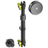2018-2026 Jeep Wrangler JL/4xe & Gladiator JT LINK™ Console Screw Mount with Qi2.2/MagSafe Charging & Cooling Phone Mount | 9.5"- 13" Telescoping Arm