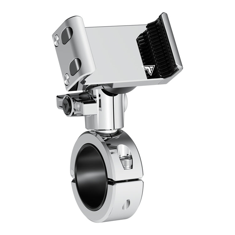 Chrome 1.5" motorcycle phone mount with or without vibration dampening