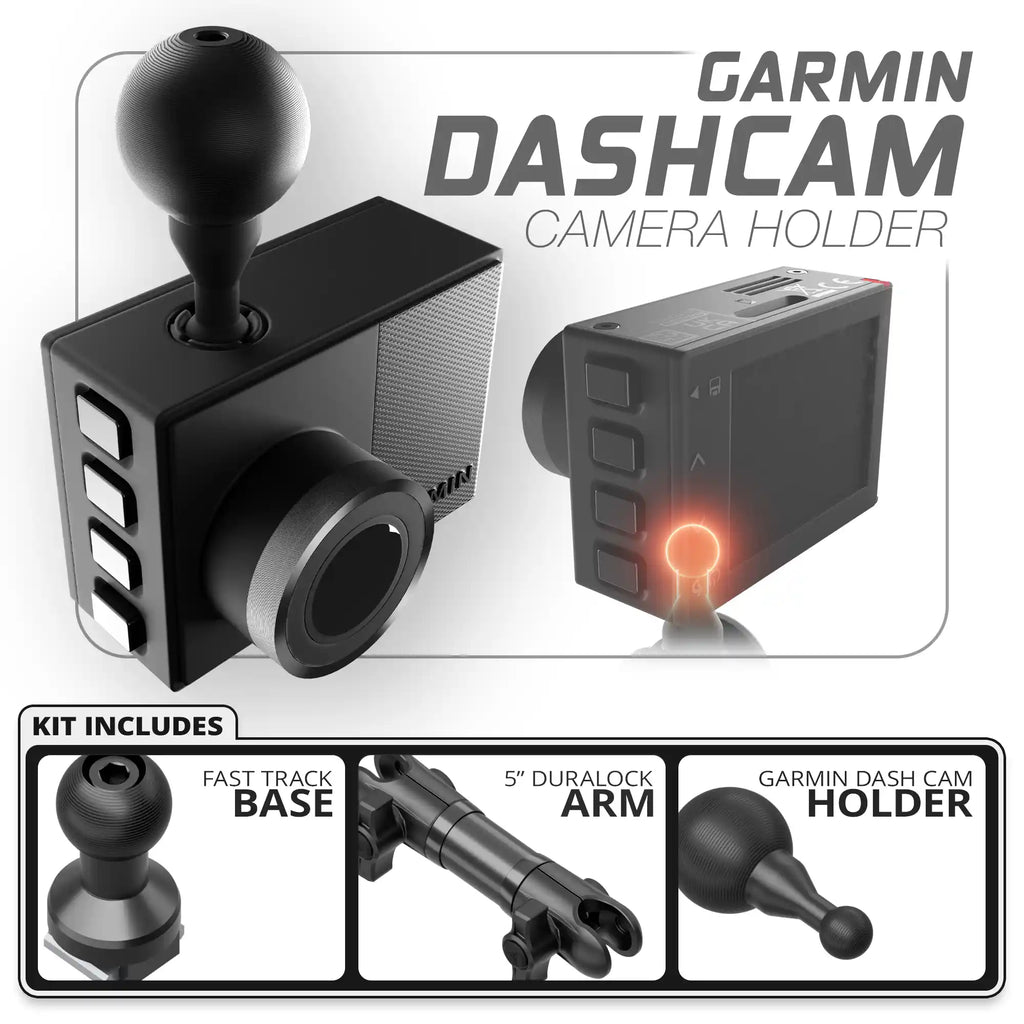 Garmin Dash Cam | TRAXX™ - Fast Track Base | 5" DuraLock Arm