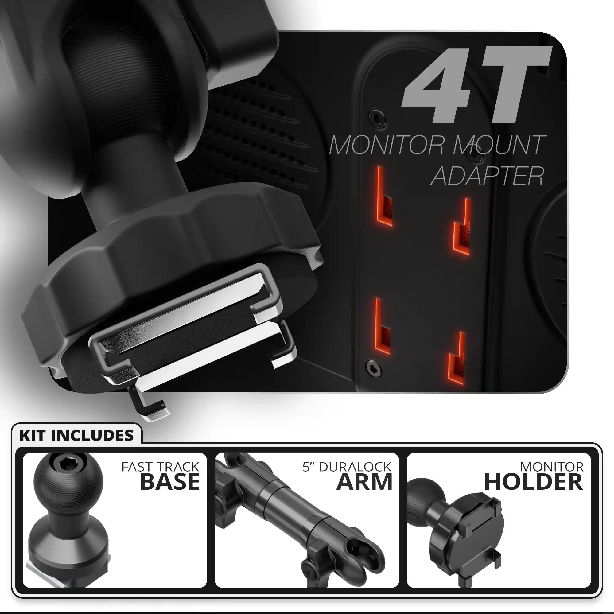 TPMS - 4T | TRAXX™ - Fast Track Base | 5" DuraLock Arm