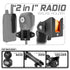 CB Radio/Microphone Holder | TRAXX™ - Fast Track Base | 5" DuraLock Arm