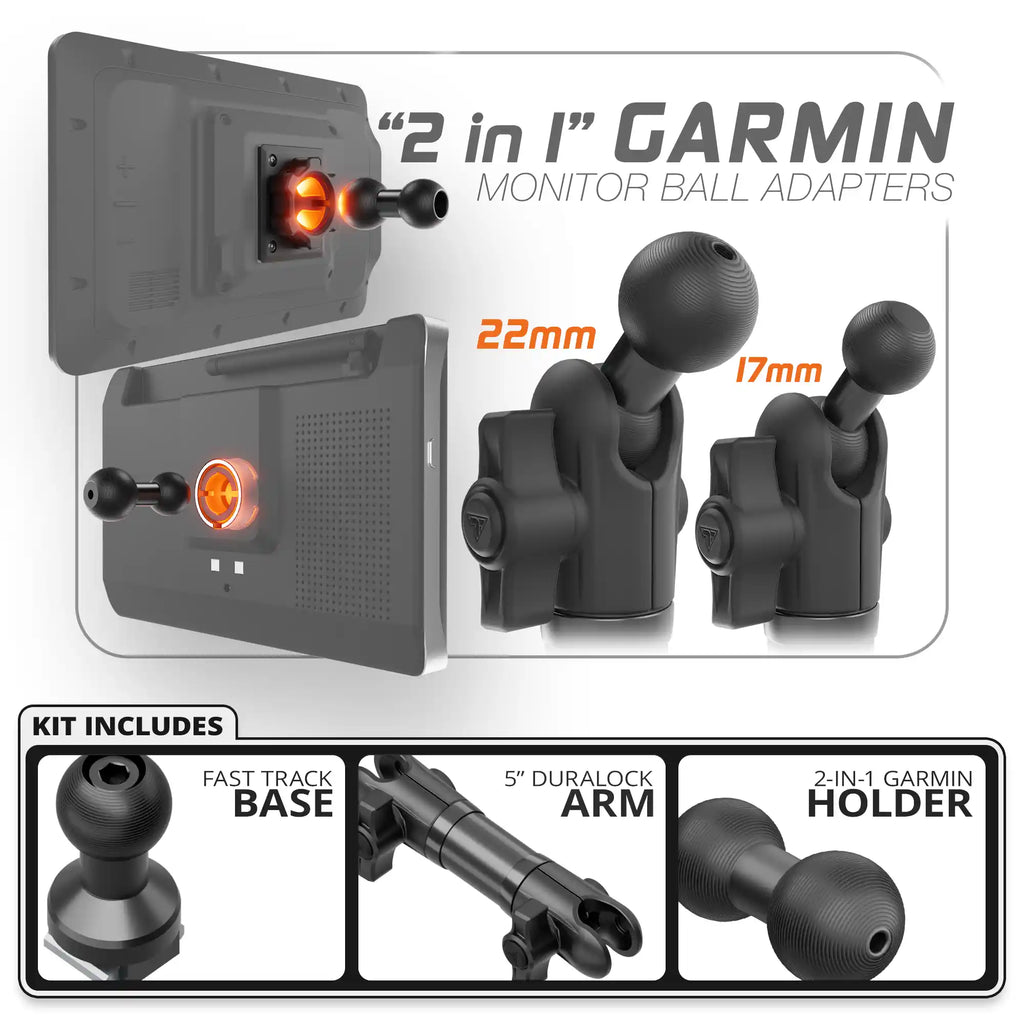 Garmin | TRAXX™ - Fast Track Base | 5" DuraLock Arm