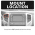 2005-2015 Toyota Tacoma LINK™ Driver Side Vent Mount with 20mm Metal Ball & 17mm Metal Ball