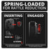 Universal Spring-Loaded CB Microphone Holder with 20mm Metal Ball