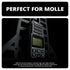 Magnetic MOLLE panel mount for CB mics and handheld radios