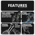 Chrome Motorcycle Adventure Cradle Phone Mount | Wireless Charging and Vibration Dampening | BC3 Universal Clamp for 1-1/4" to 1-1/2" Handlebars | Short Reach