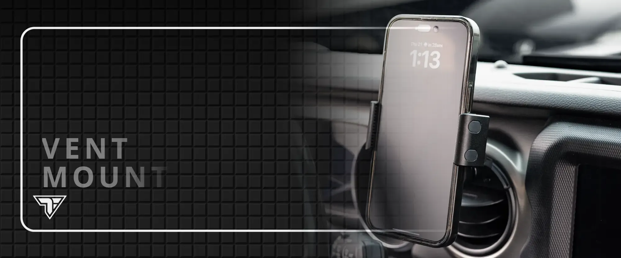 Jeep Wrangler JL & Gladiator CB Mic Holder W/ Vent Mount Bracket