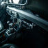 Lifestyle image of 2024+ Jeep Phone Mount with Billet Spring-Cradle for Passenger Side Grab Bar