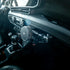 Black 2024+ Jeep Phone Mount with 25W wireless charging installed on passenger side grab bar