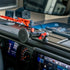 magsafe phone mount with red accent hardware on an all-metal full-width dash bracket installed in a jeep gladiator