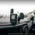 Tackform Garmin InReach Mini Spring-Loaded Mount with 20mm Metal Ball installed in a 3rd Gen Toyota Tacoma