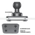 Metal Installation Dashboard Mount Backing Plate for AMPS/Diamond Brackets
