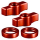 Billet Knob and Ring Accent Kits ( 2 Knobs, 2 Rings Included ) | Compatible with Tackform DuraLock™ Arms Only