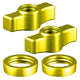 Billet Knob and Ring Accent Kits ( 2 Knobs, 2 Rings Included ) | Compatible with Tackform DuraLock™ Arms Only