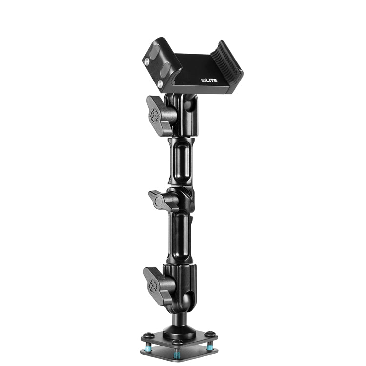AM02-20L-BK | Drill Base Dashboard Phone Mount with Install Kit | 7.5" Modular Arm