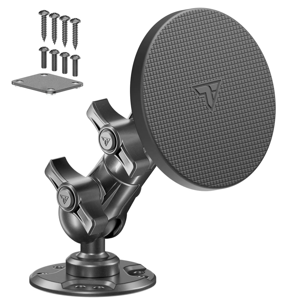 Heavy Duty Commercial Drill Base Mount with Magnetic Tablet Holder | Choose Your Arm Length