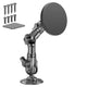 Heavy Duty Commercial Drill Base Mount with Magnetic Tablet Holder | Choose Your Arm Length