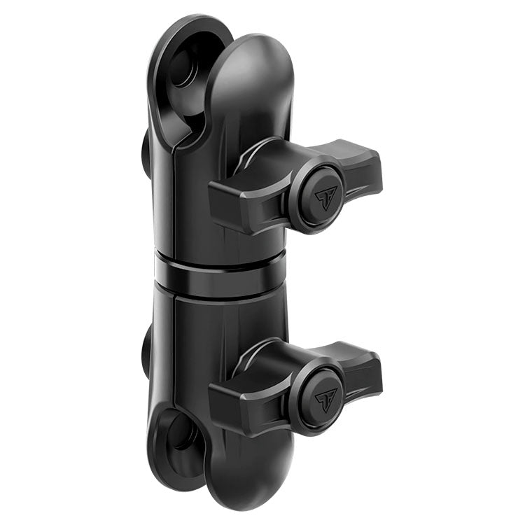 3.5" Long Dual Socket Arm with Anti-Theft Knob | DuraLock™ 20mm Metal Ball System | Black