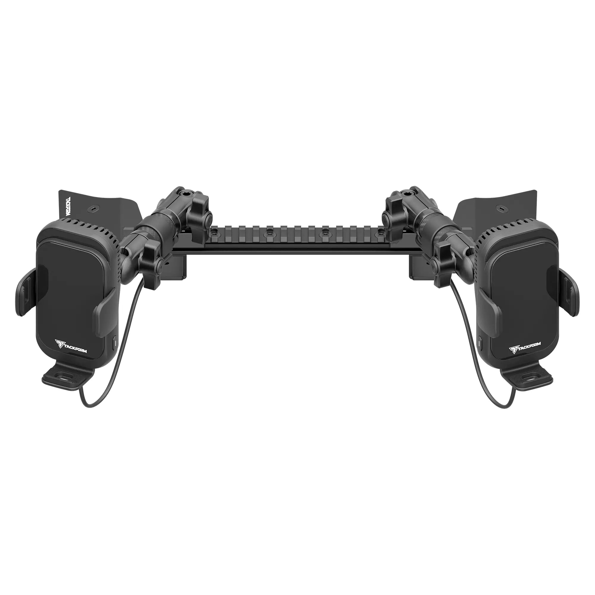 TRAXX™ - Assault Track Picatinny Dash Bracket With Dual Wireless Charging Phone Mounts | 2021 - 2025 Ford F-150 (See Compatibility Info For Specific Year/Trim Fitment Details)
