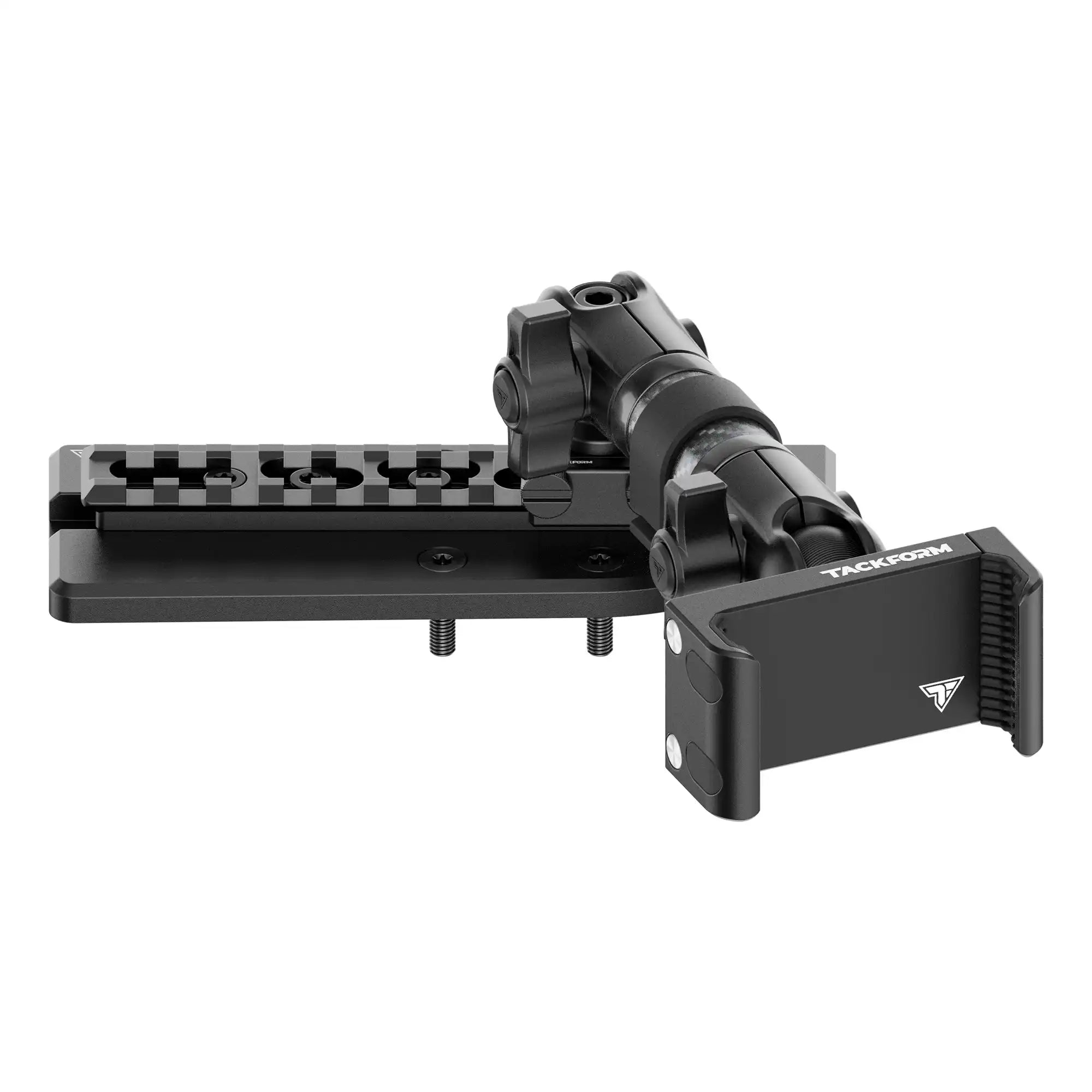 2024+ Jeep Wrangler JL & Gladiator (Not Compatible With 4xe) Tackform Assault Track Picatinny Dash Bracket With 20LITE Phone Mount | Passenger Side